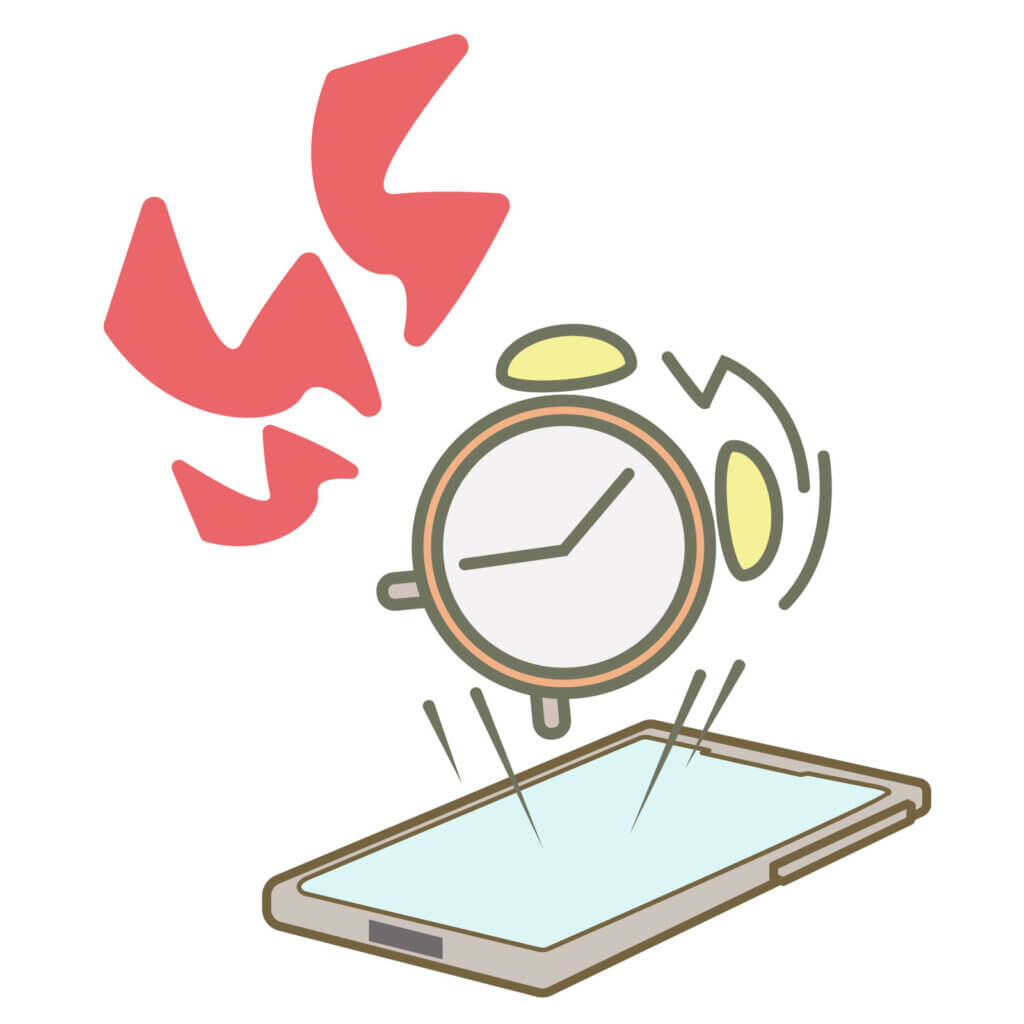アラームのイラスト